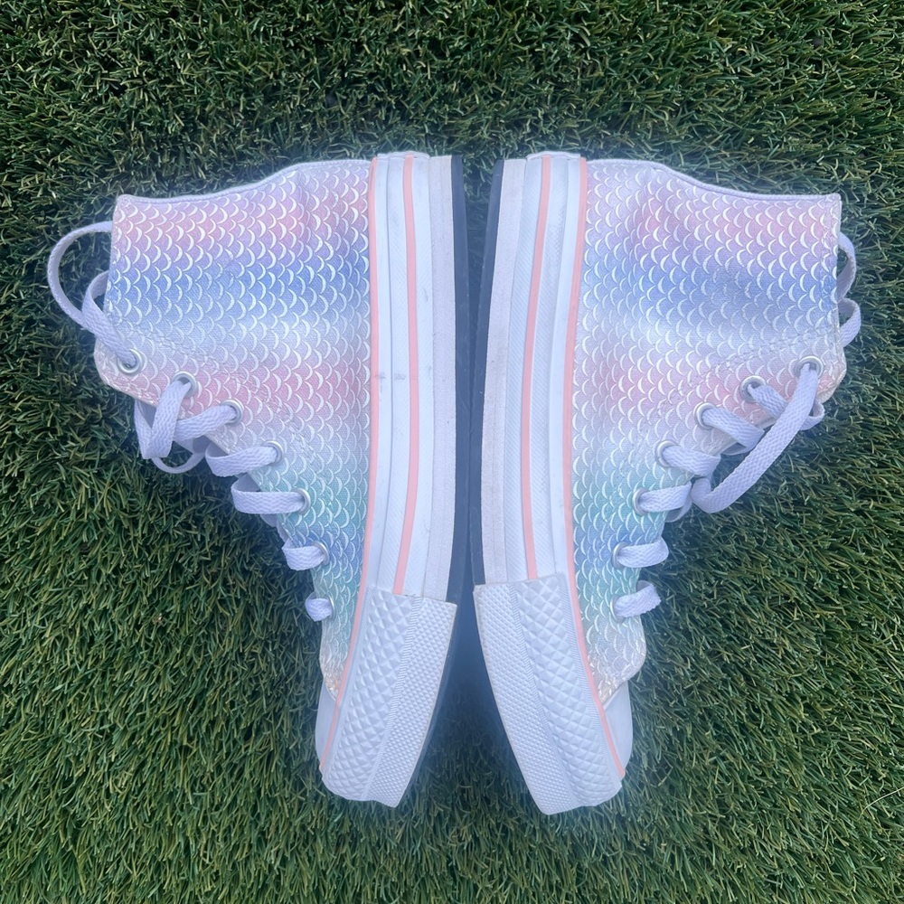 Converse Chuck Taylor All Star EVA Lift Mermaid Scales Platform Hi White/Light D
